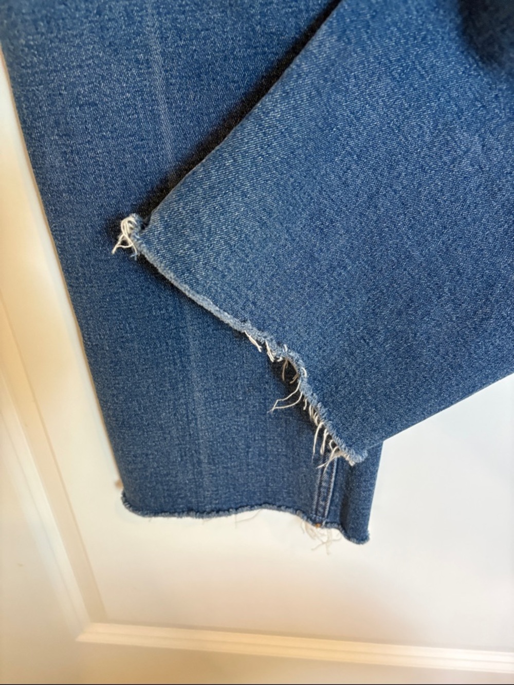 Abercrombie and Fitch The 90s Straight Maternity Jeans Blue Size 34/18 Long - Picture 13 of 14